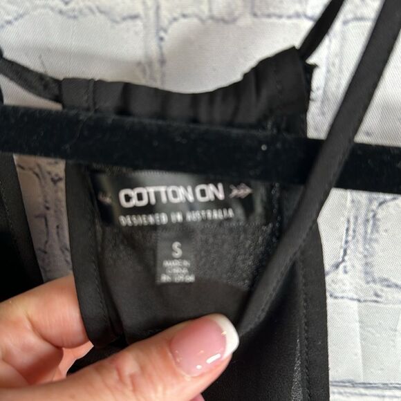 🖤 Black Cotton On Sheer Dress - Size Small - Picture 3 of 5